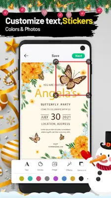 Party Invitation Card Maker android App screenshot 2